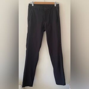 Lululemon ABC warpstream commission pant mens Size 28 waist 30 length slim Black